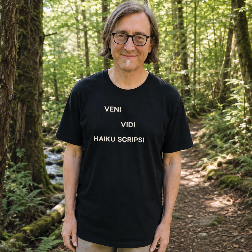 Veni Vidi Haiku Scripsi T-shirt